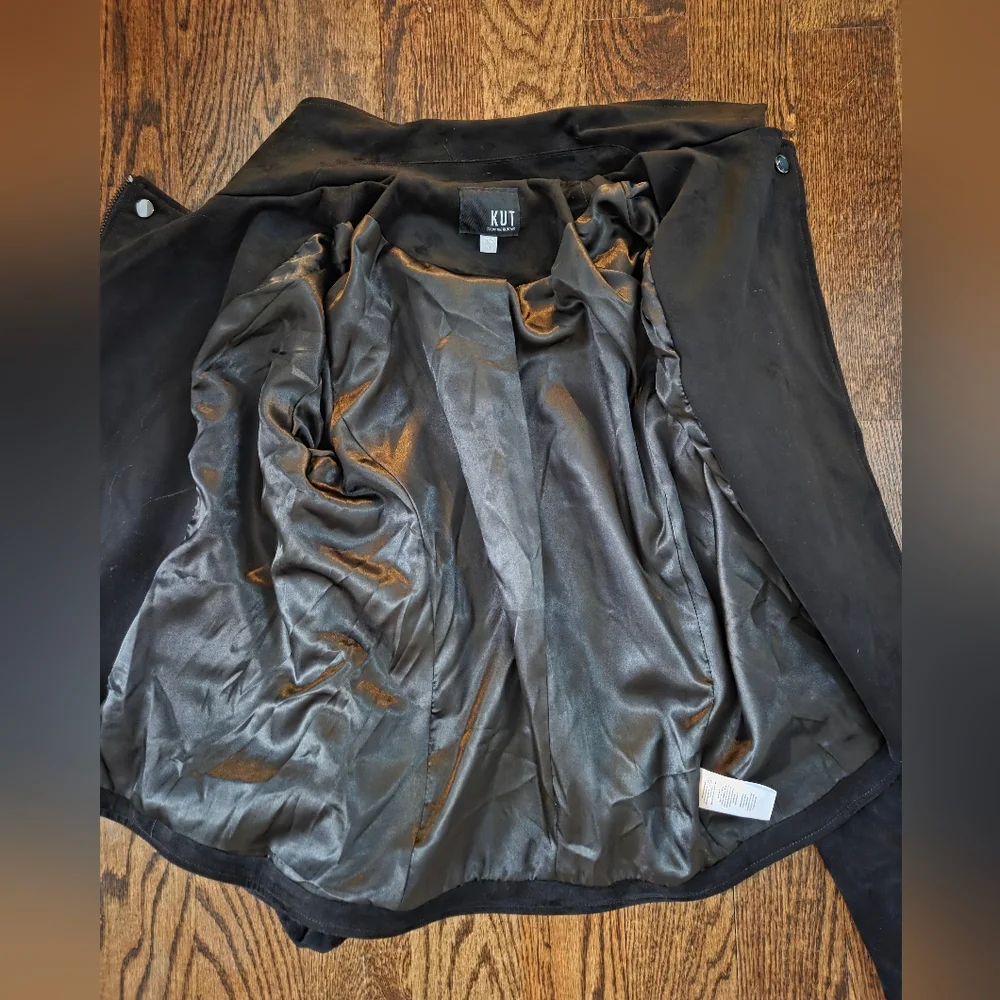 Kut from the Kloth Black Faux Suede Jacket - Picture 8 of 11